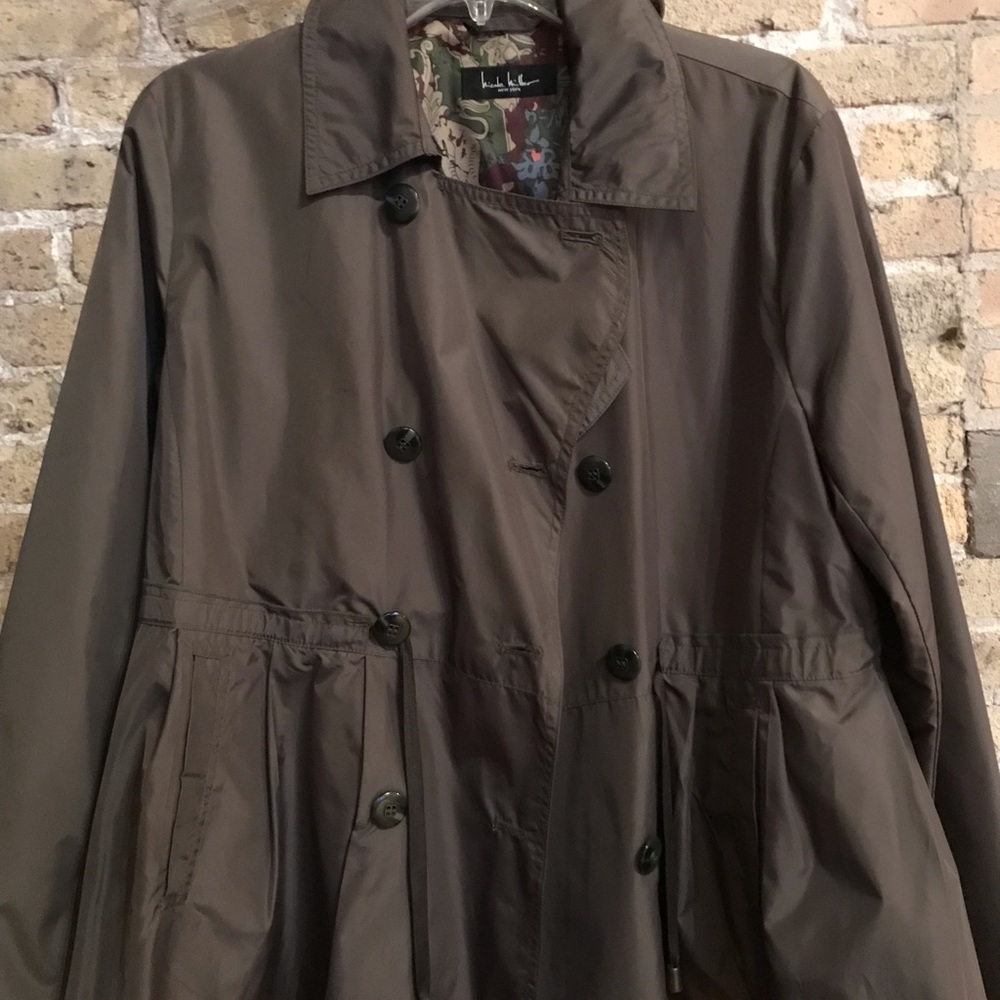 Rain Jacket, Cropped Look With Drawstring Tie - image 2